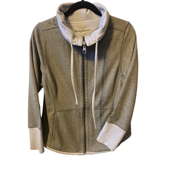 Tommy Bahama Sweatshirt Tobago Bay Reversible Full Zip Size Medium - Picture 1 of 6